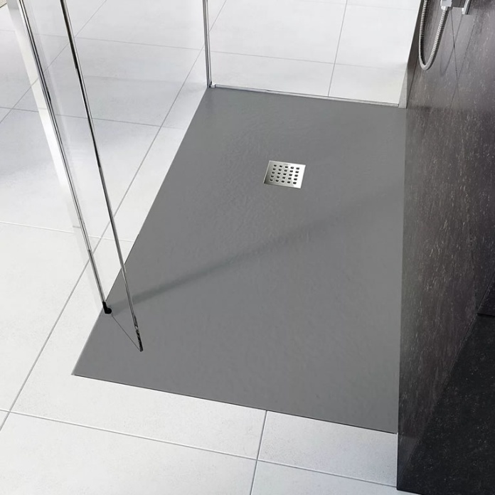 Lifestyle image of Tissino Giorgio2 Grey Slate 2200 x 1200mm Stone Resin Rectangular Shower Tray